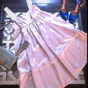 🎉NWOT Auth Express Silver Empire Flare Dress XS